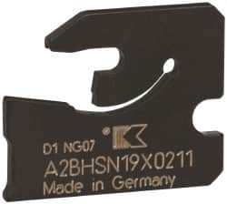 Kennametal - 3/4" Blade Height, 0.0787" Blade Width, 0.7953" OAL, Neutral Cut, Single End Indexable Cut-Off Blade - 11mm Max Depth of Cut, A2BHSN Blade - A1 Tooling