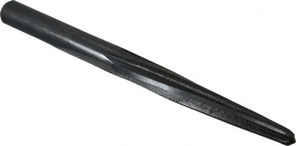 Made in USA - 7/16" Reamer Diam, 1/4" Small End Diam, 1/2" Diam Straight Shank, 3-1/2" Flute, Bridge Reamer - A1 Tooling