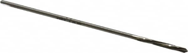 Interstate - 5/64" Cobalt 4 Flute Chucking Reamer - Spiral Flute, 0.072" Straight Shank, 3/4" Flute Length, 3" OAL - A1 Tooling