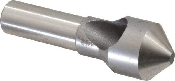 M.A. Ford - 13/16" Head Diam, 1/2" Shank Diam, 0 Flute 90° High Speed Steel Countersink - Bright Finish, 2-5/8" OAL, Single End, Straight Shank, Right Hand Cut - A1 Tooling