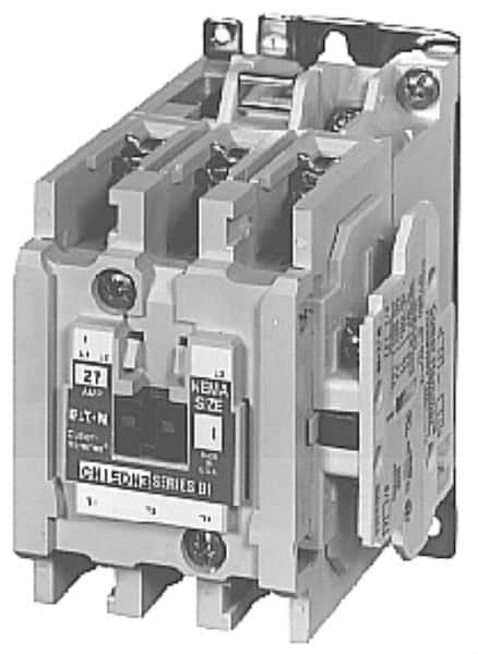 Eaton Cutler-Hammer - 3 Pole, 110 VAC at 50 Hz, 120 VAC at 60 Hz and 600 Volt, 9 Continuous Amp, 1 hp, Open NEMA Combination Starter - ABS Type Approved, cUL Listed, NEMA ICS 2-1993, UL Listed - A1 Tooling