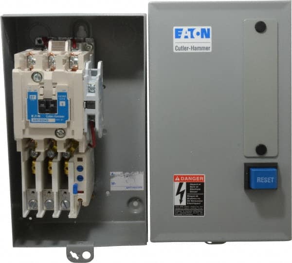 Eaton Cutler-Hammer - 120 Coil VAC, NEMA Size 1, Nonreversible Enclosed Enclosure NEMA Motor Starter - 1 Enclosure Rating - A1 Tooling