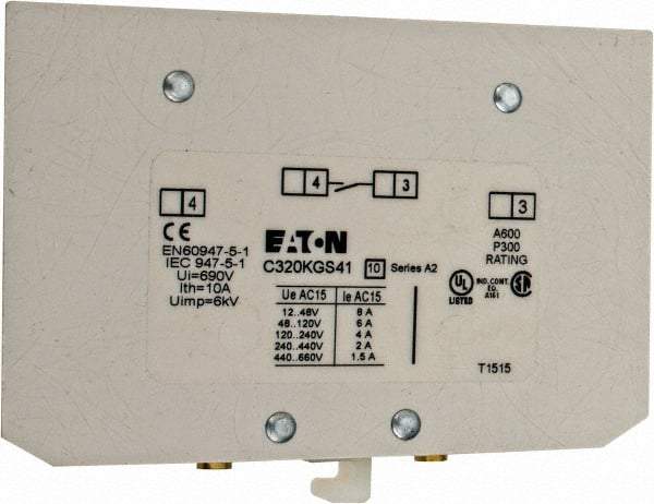 Eaton Cutler-Hammer - Starter Auxiliary Contact - For Use with 100-400A Contactors - A1 Tooling