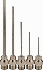 Value Collection - Blow Gun 5 Piece Needle Set - 1/8 MPT, 1-3/16, 1-3/4, 15/16, 2-15/32 & 2-3/4" Long - A1 Tooling