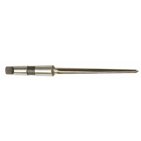 Interstate - 15/32" Reamer Diam, 9/32" Small End Diam, 2MT Morse Taper Shank, 5-1/8" Flute, Bridge Reamer - A1 Tooling