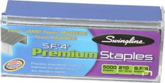 Swingline - 1/4" Leg Length, Galvanized/Low-Carbon Steel Standard Staples - 25 Sheet Capacity, For Use with 210 Full Strip Standard Staplers - A1 Tooling