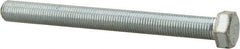 Made in North America - 7/16-20 UNF, 4-1/2" Length Under Head Hex Head Cap Screw - Fully Threaded, Grade 5 Steel, Zinc-Plated Finish, 5/8" Hex - A1 Tooling