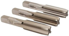 Hertel - 3/4-16 UNF, 4 Flute, Bottoming, Plug & Taper, Bright Finish, High Speed Steel Tap Set - 4-1/4" OAL, 2B/3B Class of Fit - A1 Tooling