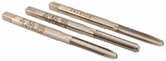 Hertel - #5-40 UNC, 3 Flute, Bottoming, Plug & Taper, Bright Finish, High Speed Steel Tap Set - 1-15/16" OAL, 2B/3B Class of Fit - A1 Tooling