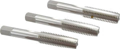 Hertel - M14x2.00 Metric Coarse, 4 Flute, Bottoming, Plug & Taper, Bright Finish, High Speed Steel Tap Set - 3-19/32" OAL, 6H Class of Fit - A1 Tooling