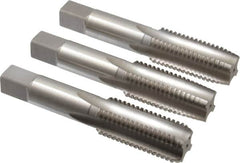 Hertel - M24x3.00 Metric Coarse, 4 Flute, Bottoming, Plug & Taper, Bright Finish, High Speed Steel Tap Set - 4-29/32" OAL, 6H Class of Fit - A1 Tooling