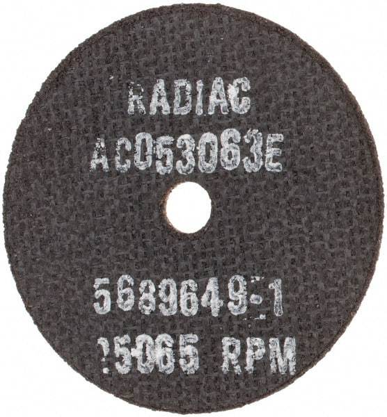 Radiac Abrasives - 3" 46 Grit Ceramic Cutoff Wheel - 1/16" Thick, 3/8" Arbor, Use with Angle Grinders - A1 Tooling