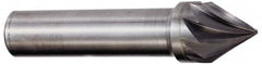 Hertel - 7/8" Head Diam, 1/2" Shank Diam, 3 Flute 60° Solid Carbide Countersink - A1 Tooling