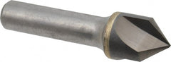 Hertel - 3/4" Head Diam, 1/2" Shank Diam, 3 Flute 90° Solid Carbide Countersink - A1 Tooling