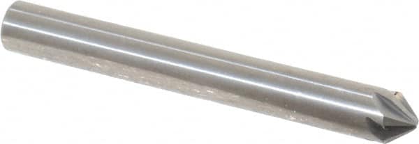 Hertel - 3/16" Head Diam, 3/16" Shank Diam, 6 Flute 82° Solid Carbide Countersink - A1 Tooling