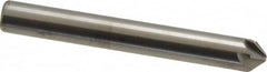 Hertel - 1/4" Head Diam, 1/4" Shank Diam, 6 Flute 90° Solid Carbide Countersink - Bright Finish, 2" OAL, Single End, Straight Shank, Right Hand Cut - A1 Tooling