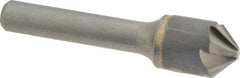 Hertel - 5/8" Head Diam, 3/8" Shank Diam, 6 Flute 90° Solid Carbide Countersink - A1 Tooling