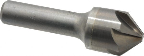 Hertel - 7/8" Head Diam, 1/2" Shank Diam, 6 Flute 90° Solid Carbide Countersink - A1 Tooling