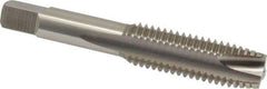 Hertel - 5/8-11 UNC, 3 Flute, Bright Finish, High Speed Steel Spiral Point Tap - Plug Chamfer, Right Hand Thread, 3-13/16" OAL - Exact Industrial Supply