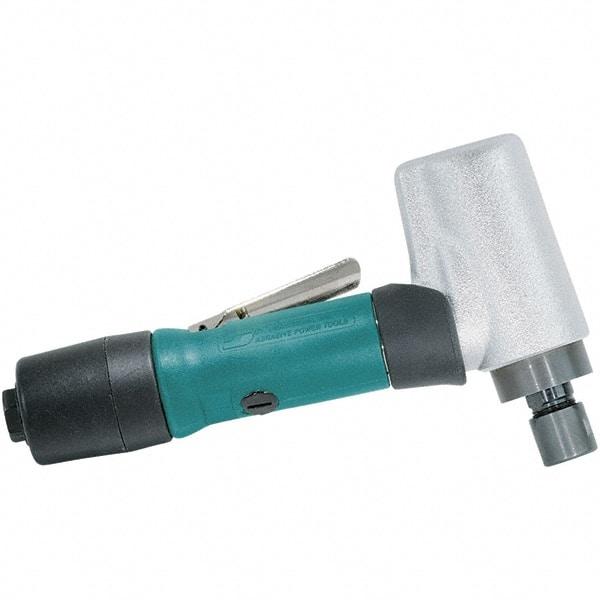 Dynabrade - 1/4" Collet, Angle Handle, Air Angle Die Grinder - 20,000 RPM, Rear Exhaust, 24.99 CFM, 0.5 hp, 90 psi, 1/4 NPT Inlet - A1 Tooling