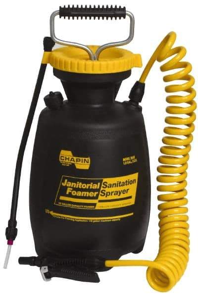 Chapin - 1 Gal Garden Hand Sprayer - Polyethylene Tank, Coiled Hose - A1 Tooling