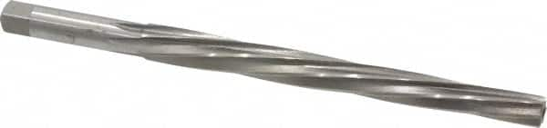 Interstate - #8 Pin, 0.505" Diam, 0.3971" Small End, 7/16" Diam Straight Shank, 5-3/16" Flute, Taper Pin Reamer - A1 Tooling