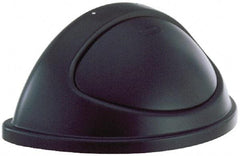 Rubbermaid - Half-Round Lid for Use with 21 Gal Trash Cans - Black, Polyethylene, For Untouchable Trash Cans - A1 Tooling