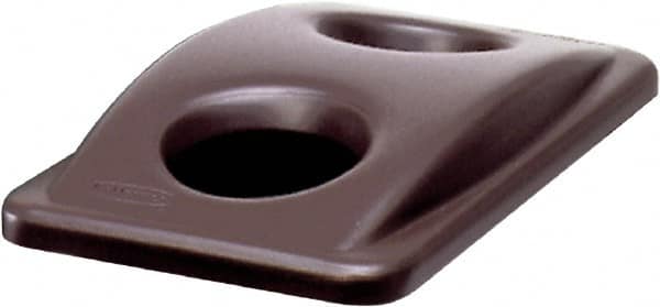 Rubbermaid - Rectangle Lid for Use with 15-7/8 Gal Rectangular Recycle Containers - Brown, Plastic, For 3540, 3541 & 3554 - A1 Tooling