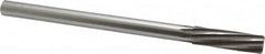 Made in USA - 5/8" High Speed Steel 8 Flute Chucking Reamer - Spiral Flute, 0.5615" Straight Shank, 2-1/4" Flute Length, 9" OAL - A1 Tooling