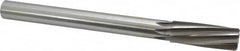 Made in USA - 1" High Speed Steel 8 Flute Chucking Reamer - Spiral Flute, 7/8" Straight Shank, 2-3/4" Flute Length, 10-1/2" OAL - A1 Tooling