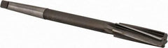 Made in USA - 19/32" High Speed Steel 6 Flute Chucking Reamer - Spiral Flute, 1MT Morse Taper Shank, 2" Flute Length, 8" OAL - A1 Tooling