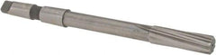 Made in USA - 21/32" High Speed Steel 8 Flute Chucking Reamer - Spiral Flute, 2MT Morse Taper Shank, 2-1/4" Flute Length, 9" OAL - A1 Tooling