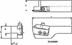 Kennametal - Series Separator, CM Clamp for Indexables - Right Hand Cut - A1 Tooling