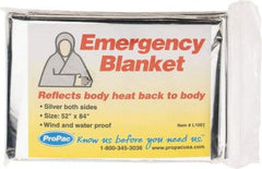 PRO-SAFE - Mylar Rescue and Emergency Blanket - 7 Ft. Long x 52 Inch Wide, Comes in Packet - A1 Tooling