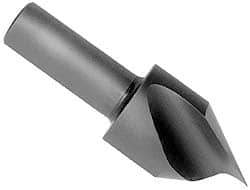 Keo - 2" Head Diam, 3/4" Shank Diam, 1 Flute 100° High Speed Steel Countersink - Bright Finish, 3-1/4" OAL, Single End, Straight Shank, Right Hand Cut - A1 Tooling