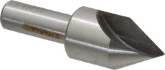 Interstate - 7/8" Head Diam, 1/2" Shank Diam, 1 Flute 60° High Speed Steel Countersink - A1 Tooling