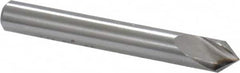 Interstate - 1/4" Head Diam, 1/4" Shank Diam, 1 Flute 82° High Speed Steel Countersink - Exact Industrial Supply