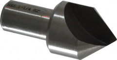 Interstate - 1-1/4" Head Diam, 3/4" Shank Diam, 1 Flute 82° High Speed Steel Countersink - A1 Tooling