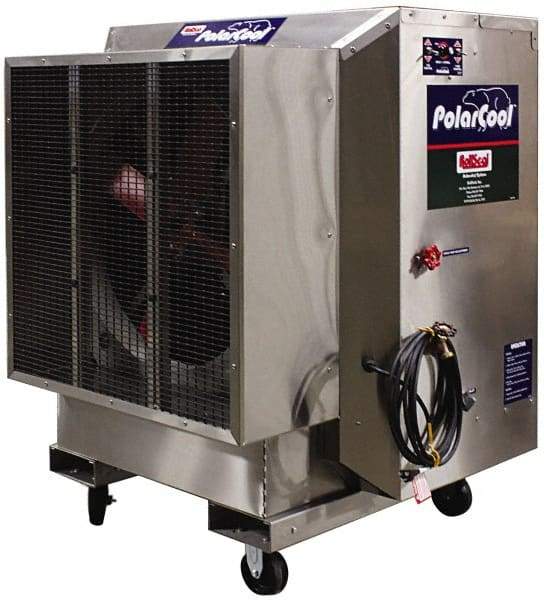 RollSeal - 36" Blade, 3/4 hp, 7,100 & 3,500 CFM Evaporative Cooler - 10 Amp Rating, 115 Volts, Variable Speed - A1 Tooling