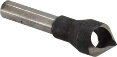 Interstate - 1/4" Shank Diam, 0 Flute 82° High Speed Steel Countersink - Bright Finish, Single End, Straight Shank, Right Hand Cut - A1 Tooling