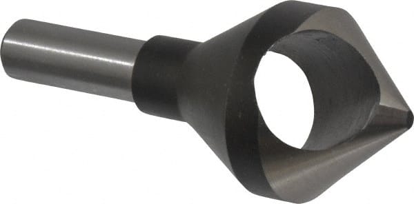 Interstate - 1/2" Shank Diam, 0 Flute 82° High Speed Steel Countersink - A1 Tooling