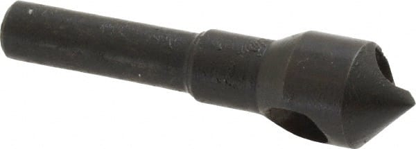 Interstate - 1/4" Shank Diam, 0 Flute 90° High Speed Steel Countersink - A1 Tooling