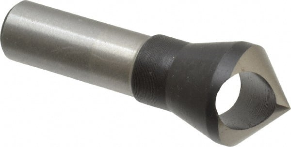 Interstate - 1/2" Shank Diam, 0 Flute 90° High Speed Steel Countersink - A1 Tooling