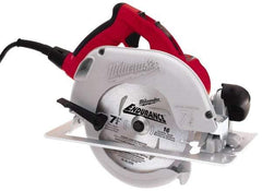 Milwaukee Tool - 15 Amps, 7-1/4" Blade Diam, 5,800 RPM, Electric Circular Saw - 120 Volts, 3 hp, 10' Cord Length, 5/8" Arbor Hole, Right Blade - A1 Tooling