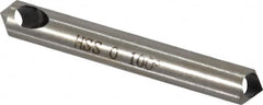 Interstate - 1/4" Shank Diam, 0 Flute 100° High Speed Steel Countersink - A1 Tooling