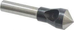 Interstate - 1/4" Shank Diam, 0 Flute 100° High Speed Steel Countersink - A1 Tooling