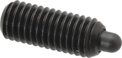 Gibraltar - 1/2-13, 1-1/4" Thread Length, 1/4" Plunger Projection, Steel Threaded Spring Plunger - 1/4" Max Plunger Diam, 1-1/4" Plunger Length, 6.6 Lb Init End Force, 17.4 Lb Final End Force, 1/4" Hex - A1 Tooling