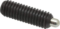 Gibraltar - 3/8-16, 1-1/8" Thread Length, 3/16" Plunger Projection, Steel Threaded Spring Plunger - 0.186" Max Plunger Diam, 1-1/8" Plunger Length, 2.8 Lb Init End Force, 7.2 Lb Final End Force, 3/16" Hex - A1 Tooling