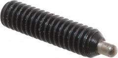 Gibraltar - 8-32, 5/8" Thread Length, 3/32" Plunger Projection, Steel Threaded Spring Plunger - 0.07" Max Plunger Diam, 5/8" Plunger Length, 0.7 Lb Init End Force, 2.3 Lb Final End Force, 1/16" Hex - A1 Tooling