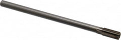 Interstate - 7/16" Diam, 0.372 to 0.375" Max Diam Straight Shank, 7/8" Flute Length, Machine Expansion Reamer - Straight Flute, 7" OAL, Right Hand Cut, 6 Flutes, High Speed Steel, Bright Finish - A1 Tooling